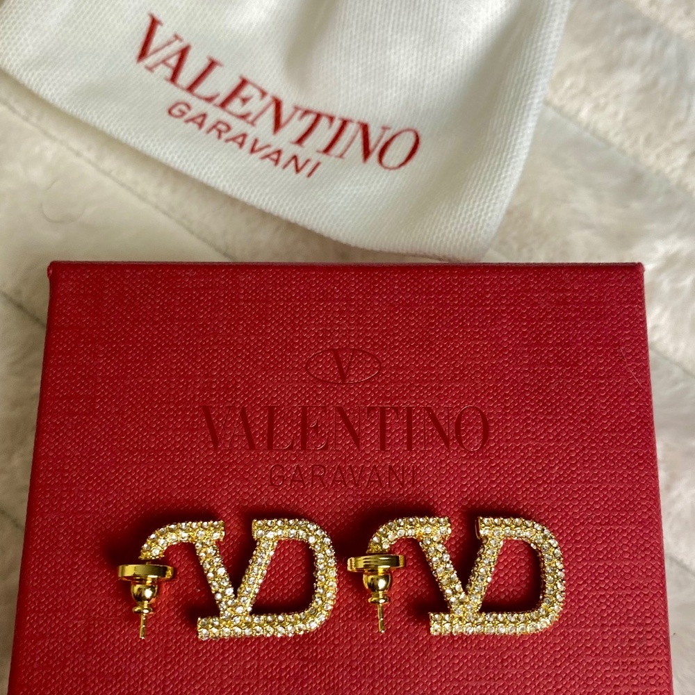 VALENTINO GARAVANI VLogo Signature Metal Earrings